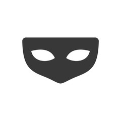 Black anonymous mask icon template black color editable. Mask symbol style vector sign isolated on white background. Simple logo vector illustration for graphic and web design.