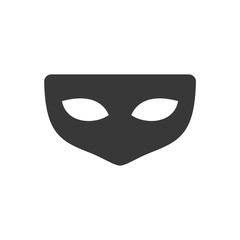 Black anonymous mask icon template black color editable. Mask symbol style vector sign isolated on white background. Simple logo vector illustration for graphic and web design.