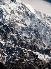 Himalayan Mountain Cliff Face, Annapurna South, Full Frame