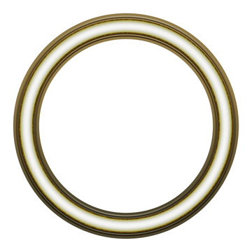 round frame isolated on white background