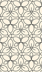 Linear seamless flower pattern