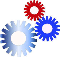 three colors gears
