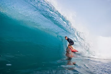Foto op Plexiglas Surfer steht in der Tube © topshots