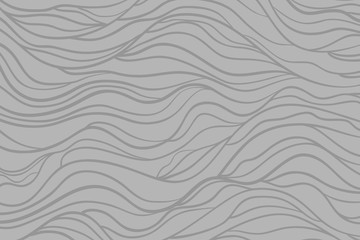 Waved pattern. Abstract texture with lines. Background with stripes and waves. Print for banners, posters, flyers and textiles. Black and white illustration