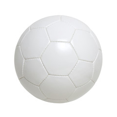 White soccer ball isolated