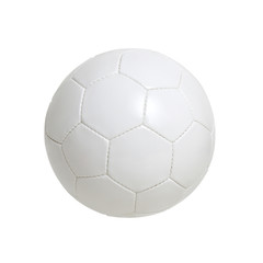 Soccer ball on white
