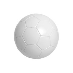 Soccer ball on white
