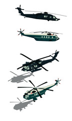 Fototapeta na wymiar American Helicopters