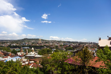 Cityscape of Georgian captial Tbilisi