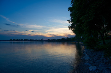 Blaue Stunde am Chiemsee