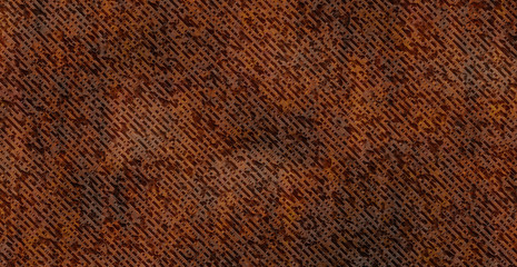 rusty corroded structured metal plate