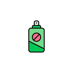 Obraz premium Insect repellent vector icon sign symbol