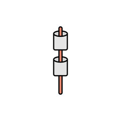 Marshmallow vector icon sign symbol