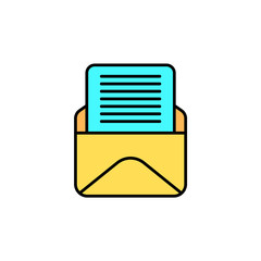 Mail vector icon sign symbol