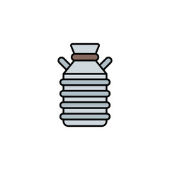 Milk tank vector icon sign symbol
