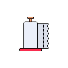 Paper towel vector icon sign symbol