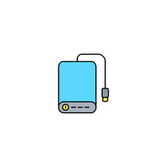 Power bank vector icon sign symbol