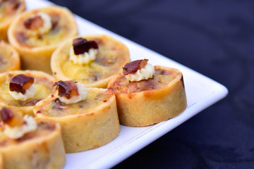 Obraz na płótnie Canvas pie with cheese and olives, brazilian snacks