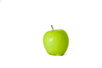 green apple isolated on white background