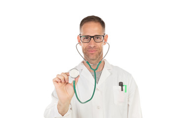 Fototapeta premium Handsome doctor with glasses