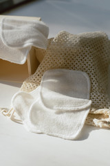 small towels for washing makeup. Microfiber towels for easy cleansing.