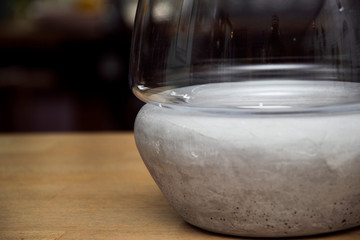 Decor candle in a glass