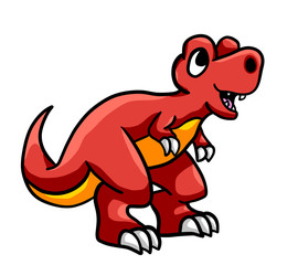 Happy Stylized Little T Rex