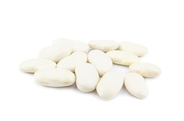 beans on white background isolated