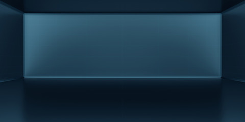 Futuristic abstract background with reflection. Minimal Elegant empty space sci-fi or science concept. 3D Render.