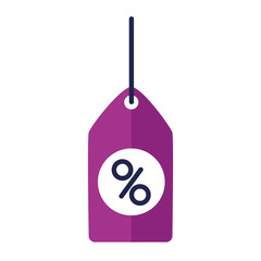 tag price discount on white background