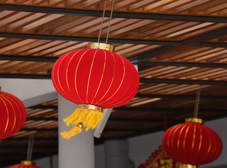 Red chinese lanterns