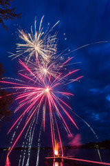 fireworks in the sky on the 4th of July