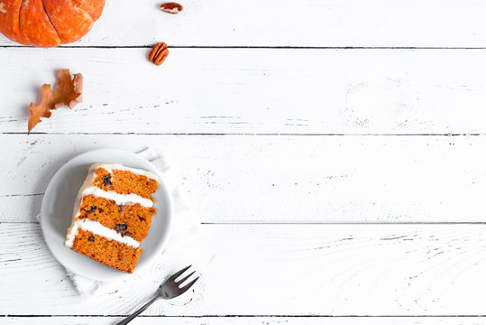 Pumpkin spice or carrot layered cake