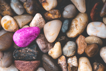 normal stones and a different stones