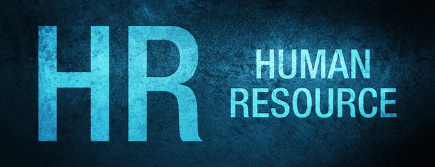 HR Human Resource Special Blue Banner Background
