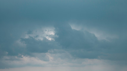 Blue cloudy sky as a background