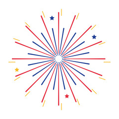 Isolated firework symbol design vector illustration