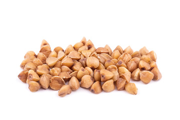 buckwheat on white isolated background