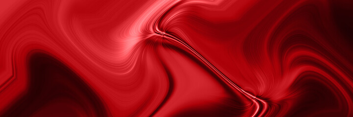 Futuristic abstract red panoramic background.