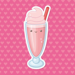 Sweet and delicious milkshake design
