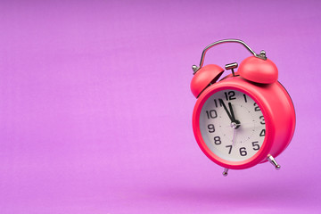 classic pink desktop alarm  clock