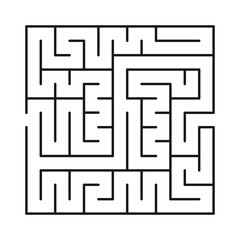 Dark abstract maze labyrinth