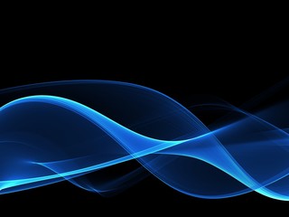 Elegant Abstract Blue Wave Background 