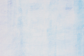 blue and white painted on artistic canvas background texture