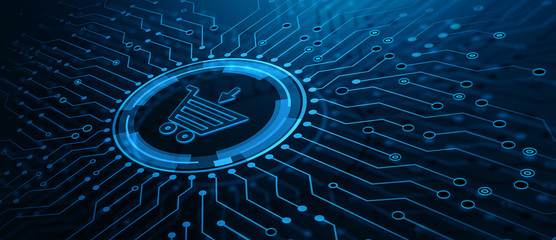 e-commerce add to cart online shopping business technology internet concept