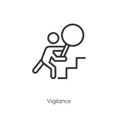 vigilance icon vector 