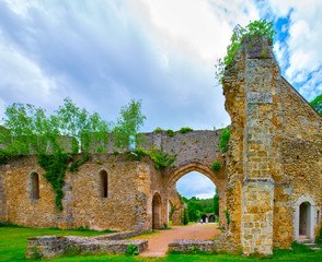 Fototapeta premium france, chevreuse valley, Vaux de Cernay abbey