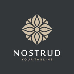 Flower logo design concept. Universal flower logo.