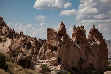 Fototapeta na wymiar formations in cappadocia turkey