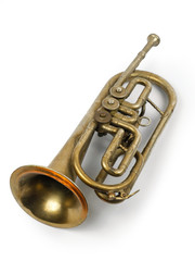 Old golden trumpet